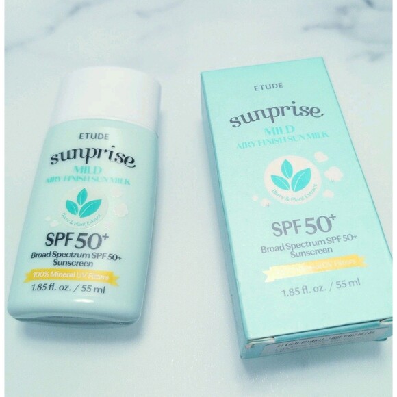 NEW ETUDE HOUSE Sunprise Mild Airy Finish Sun Milk 55ml Oil Control K-Beauty - Picture 1 of 6